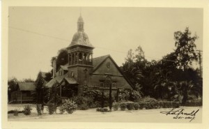 Presbyterian Church on southeast corner of Main & Montgomery.