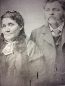 Jose Jesus (Chino) Lopez and Ramona Esquivel Lopez, 1890s. (photo courtesy of OVM) The Lopez family owned land stretching from Foothill Road to Matilija Canyon Road. The old adobe at the mouth of Matilija Canyon was once part of the original Ayala land grant from the King of Spain to Francisco Lopez. The son of Chino and Ramona, Francisco, and his wife Matilda raised a family in Ojai. Many Lopez descendants still live here. 